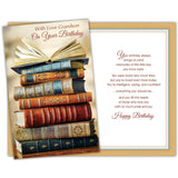 - Birthday Card For Grandson - Made In Usa - Large Card Opens To 10" X 7.75" - D#95736