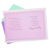 Hallmark Birthday Greeting Card for Mom (Purple Flower)