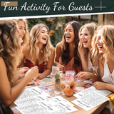50 Pcs Bridal Shower Games Find The Guest Bingo Cards Baby Shower Games For 50 Gueset Bridal Party Favors For Bachelorette Engagement Party Wedding Decorations