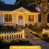 66FT 200 LED Christmas Lights Outdoor & Indoor Warm White Twinkle String Lights