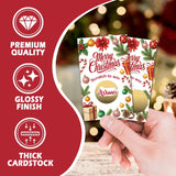 Christmas Party Scratch Off Game Cards, 50Pcs Merry Christmas Scratch To Win Cards, Ice Breaker Game For Families Friends Group Activity, Holiday Birthday Party Supplies(3.5X2.1 Inches)-A06