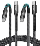 2 Pack 6FT USB C to USB C Cable 60W Fast Charging CarPlay Type C Cord for iPhone 17 16 15 Samsung Galaxy