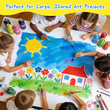 Washable Tempera Paint Set, 12 Colors, 500Ml (16.9 Fl Oz) Large Bottles, Non-Toxic Poster Paint For Canvas, Paper & Crafts