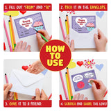 Valentines Day Cards For Kids School, Valentines Day Gifts For Kid Classroom - Valentines Cards For Kids Classroom - Kids Valentines Day Cards For School, Class Valentines Gifts For Boys, Girls, Kids