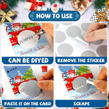 60 Pieces Christmas Scratch Off Cards Stickers Xmas Party Games Xmas Blank Gift Certificate For Festive Raffle Tickets 3.5 X 2.1 Inch Christmas Dwarf Party Favors Games Supplies