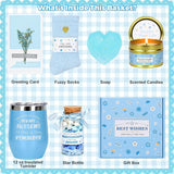 Birthday Gifts For Women,Unique Blue Gifts Basket Ideas For Women Gifts Box For Her Self Care Relaxing Spa Gift Set Birthday Presents Female Friendship Gifts For Best Friend Bestie Girlfriend