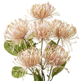 33" Pink Artificial Mums Flowers Sping Summer Chrysanthemum Flowers 2Pcs Fake Spider Mum Flower Arrangement Faux Pincushion Flower With 3 Heads Long Stem Bouquet Home Decor