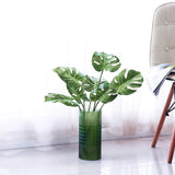 Dvgun Artificial Palm Plants Leaves Faux Turtle Leaf Fake Tropical Large Palm Tree Leaves Imitation Leaf Artificial Plants For Home Kitchen Party Flowers Arrangement Wedding Decorations