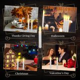 60 Pcs Flameless Led Taper Candle Battery Operated Candle Flickering Led Candle With Warm Light For Church Christmas, Battery Not Included(Null)
