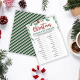 30 Pack Finish The Phrase Christmas Party Game Cards - Green Leaf Minimalist Design Fun Xmas Games Activity For Office Groups,Xmas Events Christmas Party Decorations (5" X 7") - A04