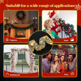 4 Pcs 79Ft Christmas Ribbon Lights Christmas Tree Decorations 240 Led Lights Fairy Lights Xmas Ribbon Battery Powered Op