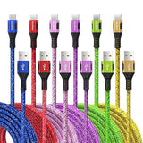 6 Pack USB A to USB C Fast Charging Cable for iPhone 17 16 15 Samsung Galaxy S25 S24 Pixel