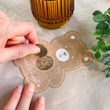Kate Aspen Kraft Bear Diaper Raffle, Baby Shower Bingo & DIY Baby Shower Scratch Off Game Set (Set of 50), Gender Neutral Baby Shower Decorations for Girls & Boys