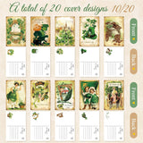 80 Pcs Vintage St. Patrick 'S Day Cards Bulk 4 X 6'' Green Shamrock Saint Patricks Day Postcards Clover Irish Greeting Cards Gifts For Holiday Irish Party Favor Celebrations Supplies