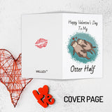 Valentines Day Card Gifts For Him Men - Mens Valentines Gifts, Funny Valentine'S Day Cards - Anniversary Love Gift For Him Her, Cute Otter Card - Valentine'S Cards Gift For Husband, Wife, Boyfriend