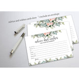 Greenery Floral Advice And Wishes Cards For Happy Retirement, Well Wishes, Memories For Woman Man, Fun Retirement Party Idea, Game, Activity,Decorations Party Supply?25 Cards (Bb002-Jyk 007)