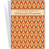 - Grandson Birthday Card - New - Made In Chicago - Large Card Opens To 10" X 7.75" - Packaged In Extra Sturdy Mailer - You Are Loved Grandson! - 70269