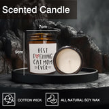 Cat Mom Gifts For Women, Cat Candle, Cat Mom Gifts Candle, Best Cat Mom Gifts, Funny Cat Gifts For Women, Best Cat Mom Ever Scented Candles