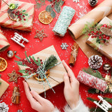 8Pcs Pines Cones Red Berry Stems Picks Christmas Pinecones Berry Faux Red Holly Berry Pine Cones Christmas Picks And Sprays Picks Artificial Pine Branches Holly Stem For Holiday Wreath Garland