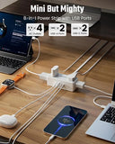 Surge Protector Power Strip 4 Outlets 4 USB Ports 2 USB C 3FT Flat Plug Extension Cord