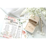Bridal Shower Game Set - Would She Rather Party Cards For Wedding - Floral Wedding Party Favor Decor - Blush Pink Engagement/Bachelorette Party Games Supplies & Activities - 30 Game Cards(C02)