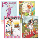 Current Birthday Cards by Mary Engelbreit - Sets of 8 (2 designs), 5" x 7" cards, and come with white envelopes.