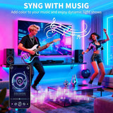 100FT RGB LED Strip Lights Music Sync Color Changing Smart App Remote Control Room Decor Lights