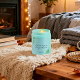 Lime Basil Orange Scented Candle – 7Oz Hand-Poured Non-Toxic Soy Wax, Aromatherapy For Relaxation, Stress Relief & Cozy Home, Thoughtful Gift For Mum, Sister & Friends