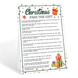 Christmas Party Games - Pass The Gift & Parcel, Christmas Games For Large Groups And Families, Gift Exchange Game For Adults, Family Party, Classroom, Group Activities, 8 X 11 Inch