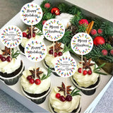 360Pcs Christmas Lights Stickers For Kids, New Year Envelopes Seals Stickers Gift Present Wrap Decoration, 1.5Inch