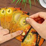 Scratch Off Halloween - 50 Pcs Lucky Draw Cards With 8 Winners & 42 Blanks + Sign, Themed Party Activities, Interactive Decorations And Favors -152