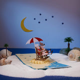- Retirement Pop Up Card With Unique 3D Romantic Grandparents On Beach Card, Grandparents Day Pop Up Cards, Perfect Surprise For Couple, Women, Men And Friends