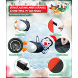 10Ft Large Christmas Inflatable Outdoor Decoration, Inflatable Penguin Christmas Blow Ups Yard Decoration With Lights Fo