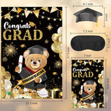 Graduation Party Game Set Pin The Graduation Cap Game Class Of 2025 Congrats Grad Poster With 12 Stickers For Grad Party Supplies Decorations
