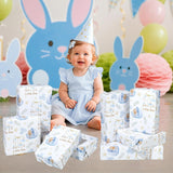 Bunny Baby Shower Wrapping Paper Roll For Girl Boy, Hello Little One Design Gift Wrap Paper, Cute Rabbit Gift Packing Paper Art Paper For Baby Shower Newborn Birthday Party, 17Inch X 16.5Feet