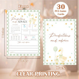 Goose Baby Shower Games, Sage Green Little Goose Predictions And Advice Game For 30 Guests With Game Cards, Gender Reveal, Baby Shower Supplies & Decorations (Dv14)