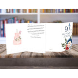 90Th Birthday Greeting Card, 90 Years Old, Happy 90Th Birthday Card