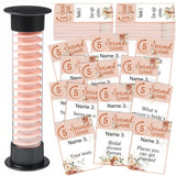 Bridal Shower Game Set 101 Simple Question Cards And 5 Second Hourglass 5 Second Quiz Game Set For Wedding Shower Engagement Bachelorette Flower Tea Pink Party Activities