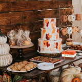 Thanksgiving Wood Book Stack Decor - Pumpkins Scarecrows Hayrides Tiered Tray Decor,Autumn Mini Faux Decorative,Farmhouse Mini Decorative Books Bundle (Pumpkins Book Stack Orange)