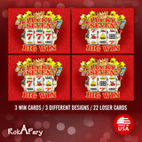 Lucky 7 Scratch Off Game Cards, Slot Machine 25 Count Bulk Game Cards For Business Party Prizes, Promotions, Employee Rewards, Fundraisers, And Casino Events. Made In Usa, Red