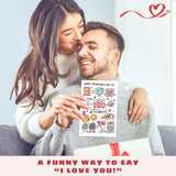 Valentines Gifts For Him, Boyfriend, Bf, Husband, Men - Funny Valentines Card For Him - Anniversary, Birthday Gifts For Him - Single 5.3''X 8'' Romantic Love Folded Card With Red Envelope