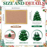 12 Pcs Christmas Tree Place Card Holders With Seating Cards Table Number Holders Place Cards For Christmas Party Wedding Anniversary Birthday Decorations (Green)
