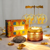 Candle Gifts For Women, Mom, Wife, Girlfriend, Sister, Her, Female Friends, Gifts For Women Birthday Unique, Mothers Day Gift, Anniversary Rotating Candles Gift For Woman (Hummingbird)