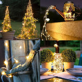 160FT Solar String Lights Outdoor 480 LED Waterproof Fairy Lights Copper Wire 4 Pack