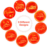 500 Pieces Merry Christmas Round Label Stickers - Gold Foil Envelope Stickers For Cards, Gift Envelopes, Boxes, Bag Sealing And Decorations