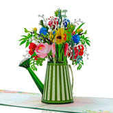 Cutpopup Mothers Day Card, Flower Card, Birthday 3D Greeting Card For Women, Grandma, Mom, Wife (Watering Can Flowers)
