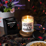 Valentine'S Day Funny Gifts For Him Light When You Want Me Necked Candles For Men Boyfriend Husband Anniversary Birthday Romantic Valentines Day Gifts Ideas