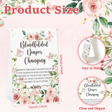9 Pcs Baby Shower Game Supplies For Blindfold Diaper Changing Baby Dolls With Blindfolds Diapers Baby Changing Diaper Race Game Set For Baby Shower (Pink,Flower)