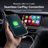 2 Pack 6FT 90 Degree USB C to USB C CarPlay Fast Charging Cable for iPhone 17 16 15 Samsung Galaxy