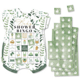 Big Dot of Happiness Boho Botanical Baby Shower Bingo Game - 18 Picture Bingo Cards with Markers, Baby Shower Party Supplies